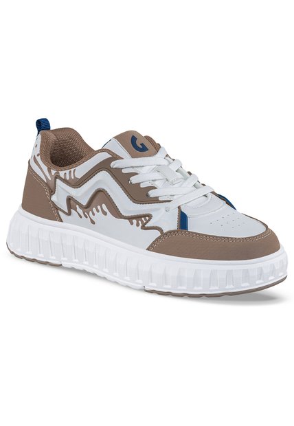 Tenis Urbanos Zecol Blanco-Café Los Gomosos Para Niño