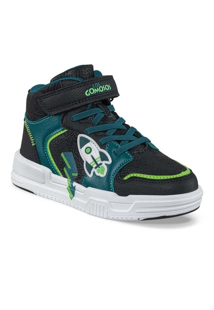 Tenis Urbanos Pedar Negro-Verde Los Gomosos Para Niño