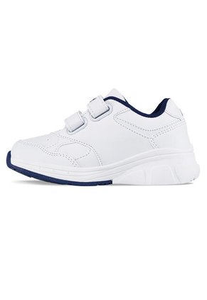 Tenis Escolares Gomyschool V New Blanco-Azul Para Niño Y Niña Los Gomosos