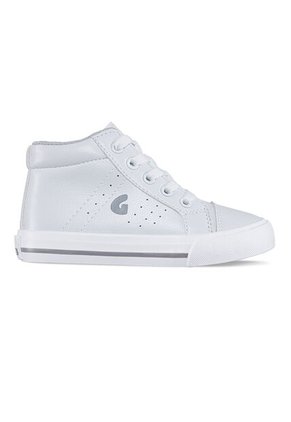 Tenis Escolares Capra Alto Blanco Para Niño Y Niña Los Gomosos