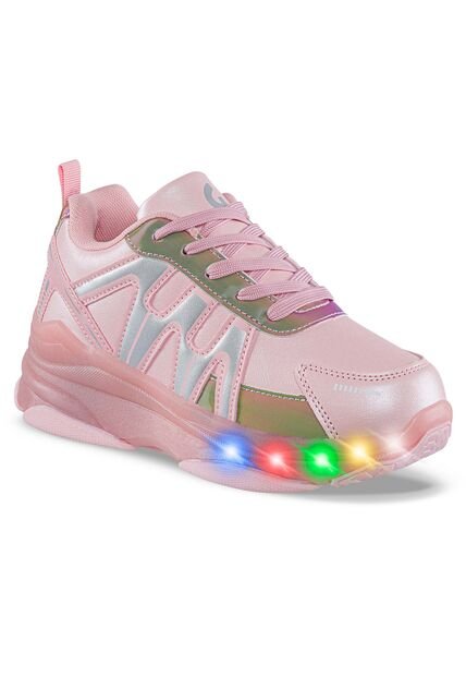 Tenis Patines Luces Tiff Rosa Los Gomosos Para Niña