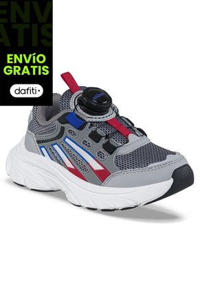 Tenis Urbanos Vadom Gris-Rojo Los Gomosos Para Niño