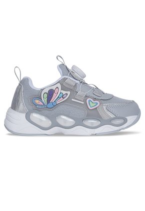 Tenis Con Luces Zadom Gris Los Gomosos Para Niña