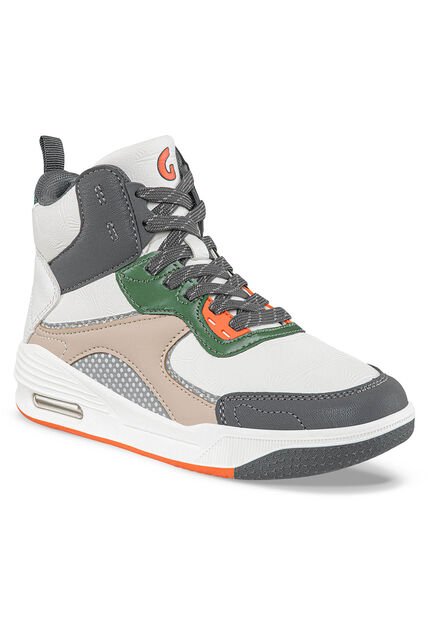 Tenis Urbanos Tobin Blanco-Gris Para Niño Los Gomosos