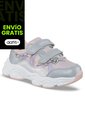 Tenis Urbanos Febar Gris-Rosa Los Gomosos Para Niña de Los Gomosos