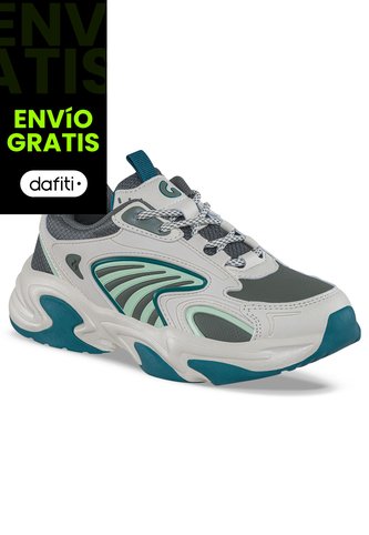 Tenis Urbanos Yinor Beige-Verde Los Gomosos Para Niño Los Gomosos