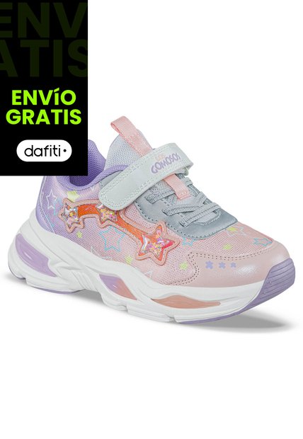 Tenis Urbanos Bezof Coral-Mora Los Gomosos Para Niña