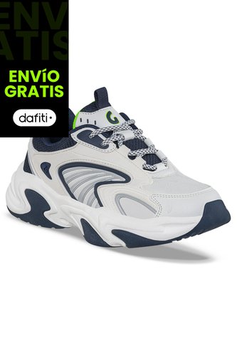 Tenis Urbanos Yinor Blanco-Azul O Los Gomosos Para Niño Los Gomosos
