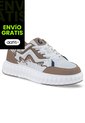 Tenis Urbanos Zecol Blanco-Café Los Gomosos Para Niño de Los Gomosos