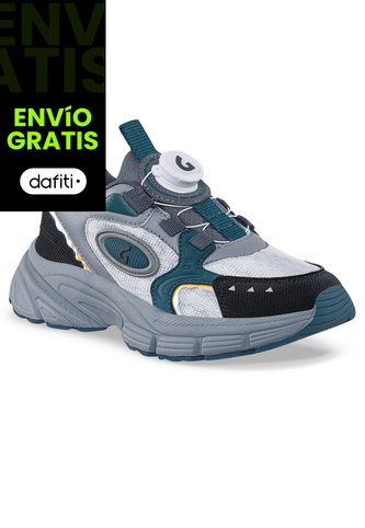 Tenis Urbanos Vepos Gris-Negro Los Gomosos Para Niño Los Gomosos