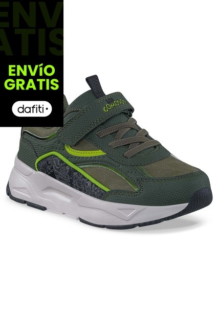 Tenis Urbanos Kimon Verde Osc Los Gomosos Para Niño