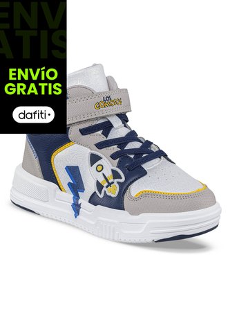 Tenis Urbanos Pedar Beige-Azul O Los Gomosos Para Niño Los Gomosos