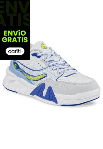 Tenis Urbanos Nyvu Blanco-Azul Los Gomosos Para Niño Los Gomosos