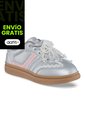 Tenis Casuales Tagal Plata-Rosa Los Gomosos Para Niña de Los Gomosos