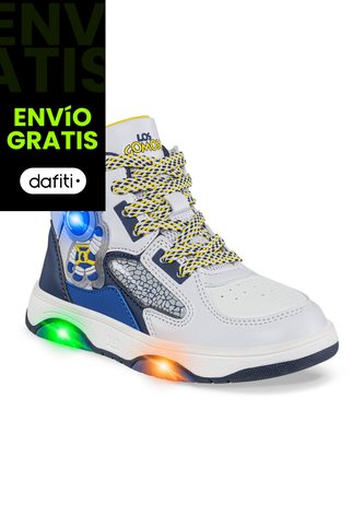 Tenis Con Luces Torin Blanco Los Gomosos Para Niño Los Gomosos
