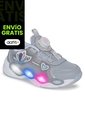 Tenis Con Luces Zadom Gris Los Gomosos Para Niña de Los Gomosos