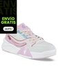 Tenis Urbanos Hopaw Blanco-Rosa Los Gomosos Para Niña de Los Gomosos
