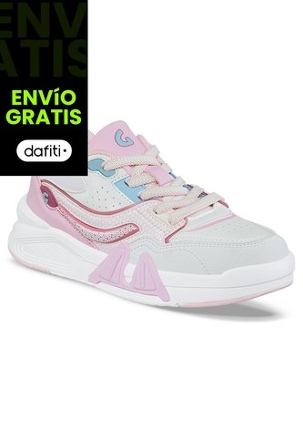 Tenis Urbanos Hopaw Blanco-Rosa Los Gomosos Para Niña Los Gomosos