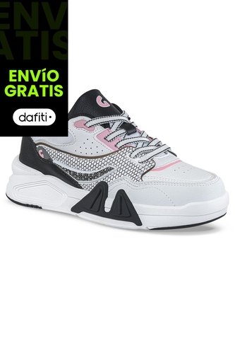 Tenis Urbanos Hopaw Blanco-Negro Los Gomosos Para Niña Los Gomosos