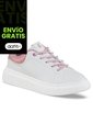 Tenis Casuales Kivra Blanco-Rosa Los Gomosos Para Niña de Los Gomosos