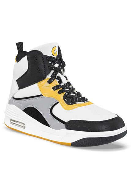 Tenis Urbanos Tobin Blanco-Negro Para Niño Los Gomosos