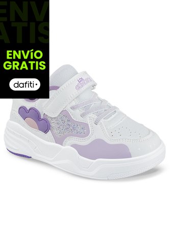 Tenis Urbanos Reguw Blanco-Lila Los Gomosos Para Niña Los Gomosos