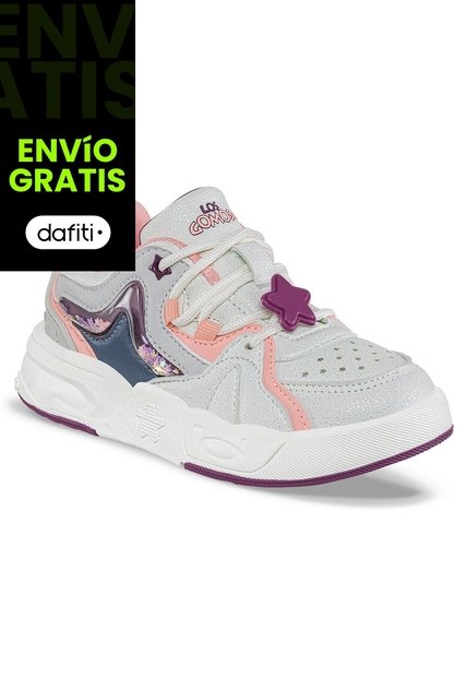 Tenis Urbanos Riboty Beige-Coral Los Gomosos Para Niña
