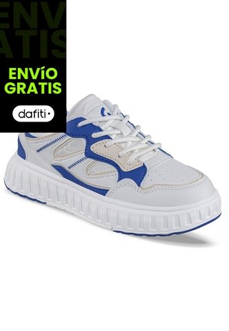 Tenis Urbanos Patar Blanco-Azul Los Gomosos Para Niño Los Gomosos