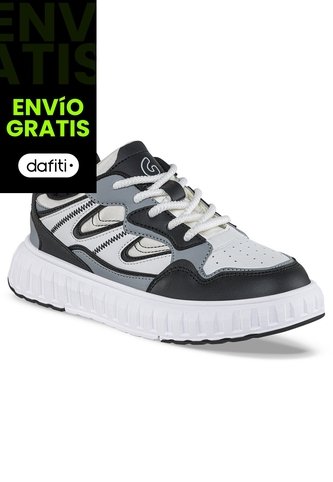 Tenis Urbanos Patar Blanco-Negro Los Gomosos Para Niño Los Gomosos