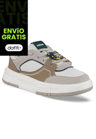 Tenis Urbanos Lidom Beige-Café Los Gomosos Para Niño Los Gomosos