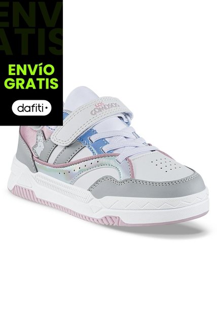 Tenis Casuales Okaran Gris Los Gomosos Para Niña