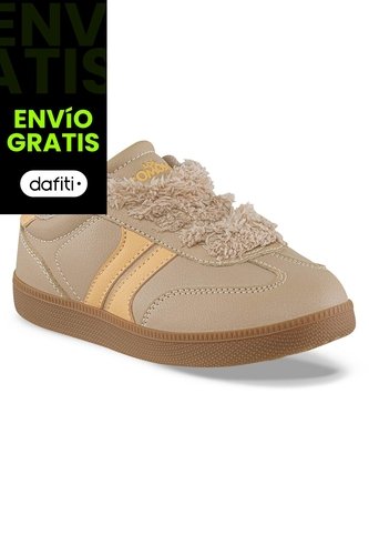Tenis Casuales Kirty Beige Los Gomosos Para Niña Los Gomosos