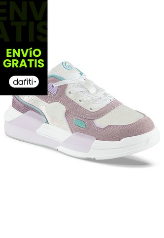 Tenis Urbanos Unical Beige-Mora Los Gomosos Para Niña Los Gomosos