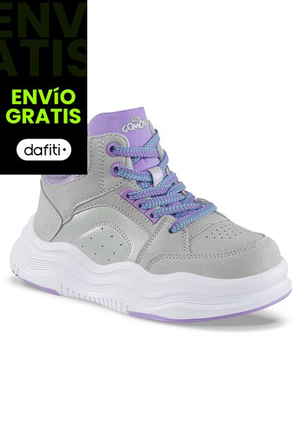 Tenis Urbanos Liedor Gris Los Gomosos Para Niña