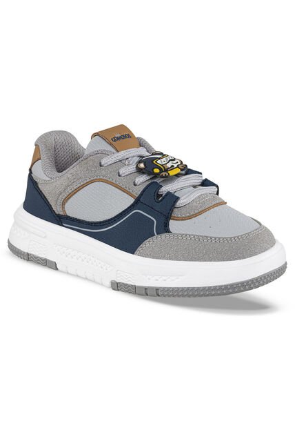 Tenis Urbanos Lidom Gris-Azul O Los Gomosos Para Niño