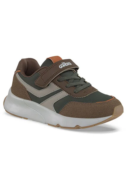 Tenis Urbanos Jidom Café-Verde Los Gomosos Para Niño