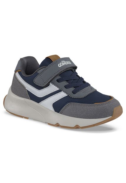 Tenis Urbanos Jidom Gris-Azul O Los Gomosos Para Niño