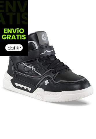 Botas Ziraf Negro-Plata Los Gomosos Para Niña Los Gomosos