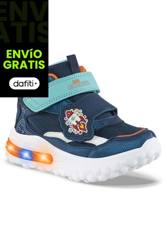 Tenis Con Luces Canez Azul Osc Los Gomosos Para Niño Los Gomosos