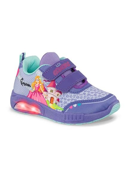 Tenis Con Luces Princels Mora Para Niña Los Gomosos