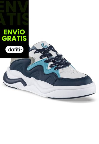 Tenis Urbanos Ogrimi Blanco-Azul O Los Gomosos Para Niño Los Gomosos