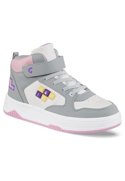 Tenis Odyl Blanco-Gris Para Niña Los Gomosos