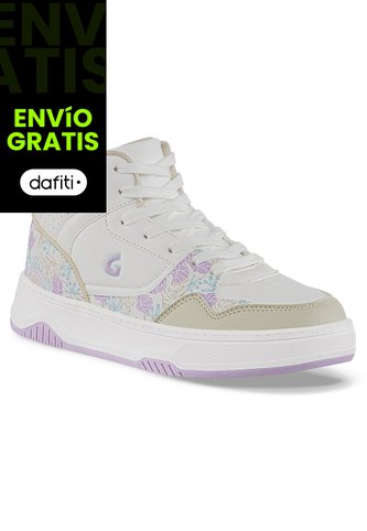 Tenis Urbanos Geximu Blanco-Lila Los Gomosos Para Niña Los Gomosos