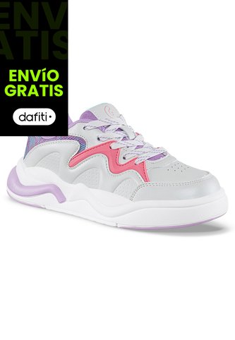 Tenis Casuales Nadopi Blanco-Mora Los Gomosos Para Niña Los Gomosos