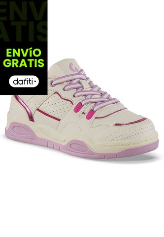 Tenis Urbanos Samien Beige-Fucsia Los Gomosos Para Niña Los Gomosos