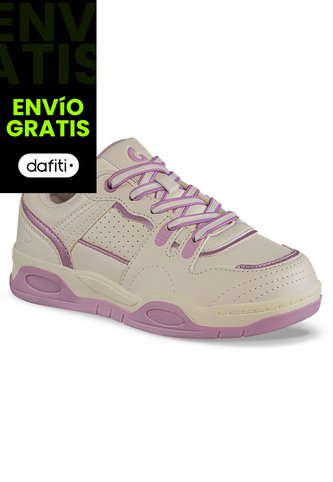 Tenis Urbanos Samien Beige-Rosa Los Gomosos Para Niña Los Gomosos