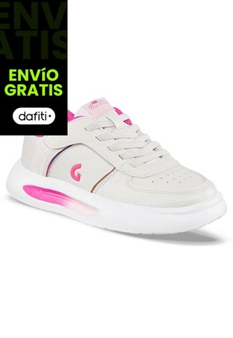 Tenis Urbanos Comarin Blanco-Fucsia Los Gomosos Para Niña Los Gomosos