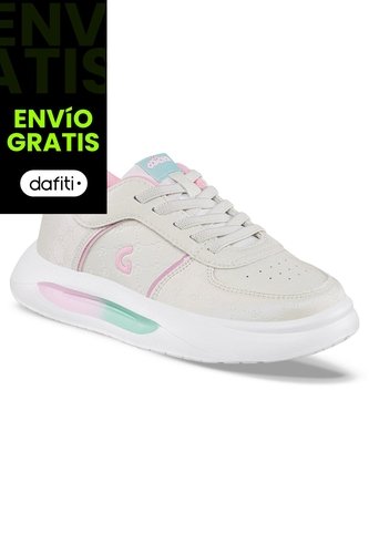 Tenis Urbanos Comarin Blanco-Rosa Los Gomosos Para Niña Los Gomosos