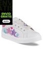 Tenis Casuales Haggis Blanco-Fucsia Los Gomosos Para Niña de Los Gomosos