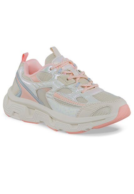 Tenis Urbanos Hysi Beige-Coral Los Gomosos Para Niña